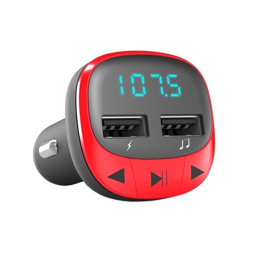 ENERGY SISTEM - Car Transmitter FM Red (microSD,MP3) (Ref.448258)