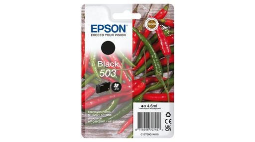 EPSON - Cartucho Negro 503 WF-2960dwf,WF-2965dwf, XP-5205 Pimiento (Ref.C13T09Q14010)
