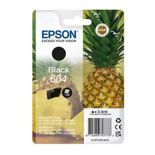 EPSON - Cartucho Negro 604 XP-2200, WF-2910DWF Piña (Ref.C13T10G14010)