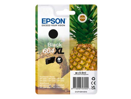 EPSON - Cartucho Negro 604XL XP-2200, WF-2910DWF Piña (Ref.C13T10H14010)