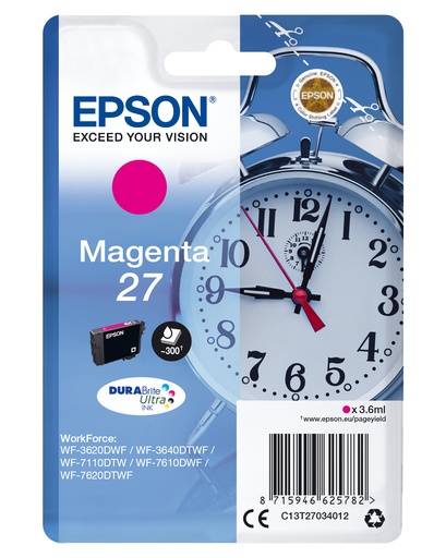EPSON - CONSUMIBLES CARTUCHO 27 MAGENTA ET RF (Ref.C13T27034022)