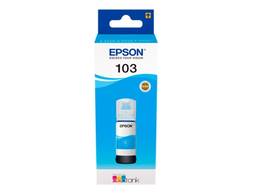 EPSON - ECOTANK TINTA CIAN L1100 SERIES, L3110 SERIES - Nº 103 (Ref.C13T00S24A10)