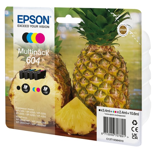 EPSON - Multipack 4 colores 604 (Ref.48694)