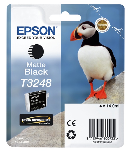 EPSON - SURECOLOR SC-P400 CARTUCHO NEGRO MATE (Ref.C13T32484010)