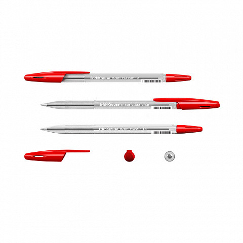 ERICH KRAUSE - BOLÍGRAFO R-301 CLASSIC STICK 1.0, TINTA COLOR: ROJO (Ref.43186)