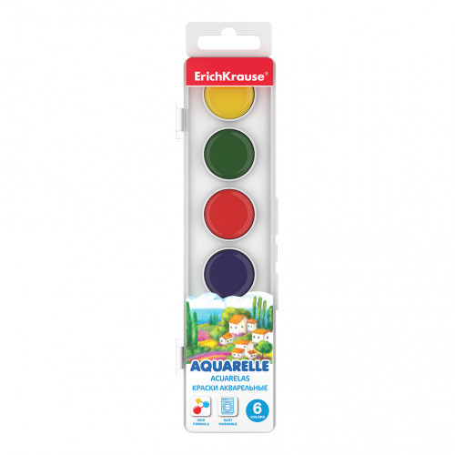 ERICH KRAUSE - CAJA DE ACUARELAS 6 COLORES (Ref.50580)