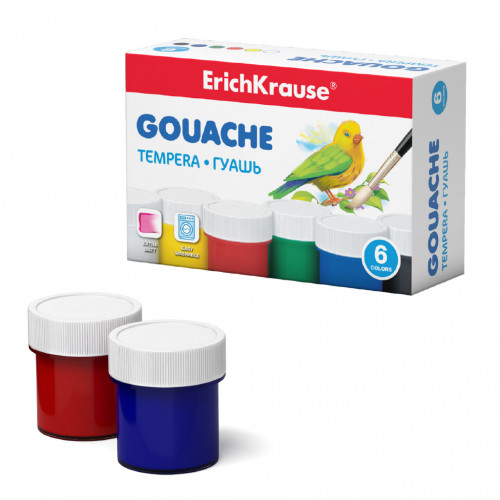 ERICH KRAUSE - CAJA GOUACHE 6 COLORS BY 20ML (Ref.50535)