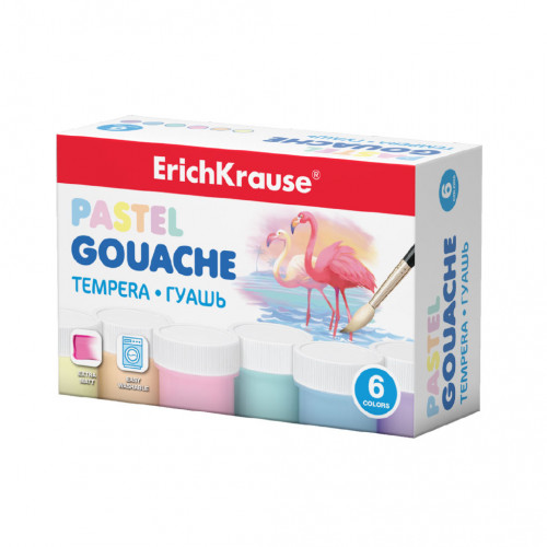 ERICH KRAUSE - CAJA GOUACHE PASTEL 6 COLORS BY 20ML (Ref.50540)