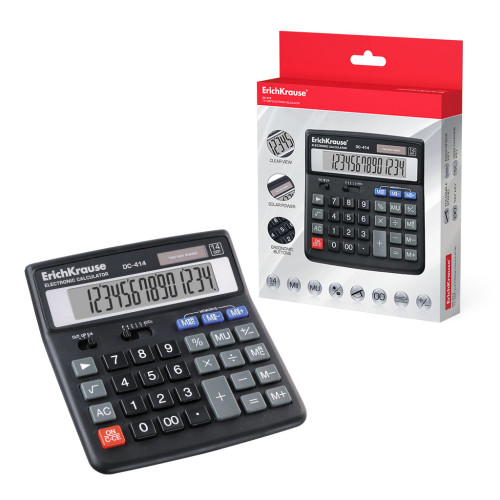 ERICH KRAUSE - CALCULADORA DE SOBREMESA DC-414 14 DIGITOS (Ref.40414)