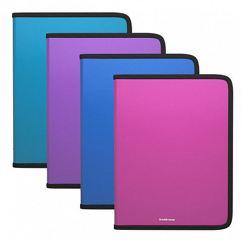 ERICH KRAUSE - CARPETA POLIPROPILENO CON CREMALLERA DIAGONAL VIVID A4 COLORES SURTIDOS (Ref.50350)