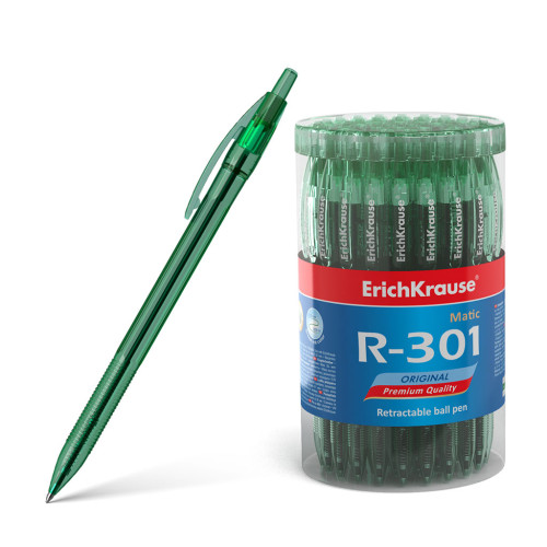ERICH KRAUSE - ErichKrause bolígrafo Verde Bolígrafo de punta retráctil con pulsador 60 pieza(s) (Ref.46767)