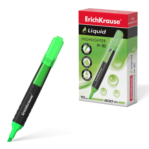 ERICH KRAUSE - ErichKrause H-30 marcador 10 pieza(s) Punta de cincel Verde (Ref.47974)