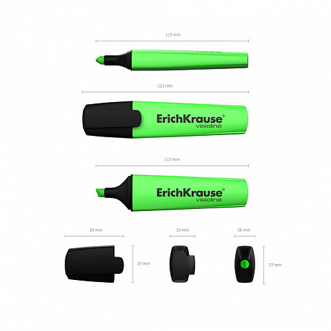 ERICH KRAUSE - FLUORESCENTE VISIOLINE V-12, COLOR: VERDE (Ref.32497)