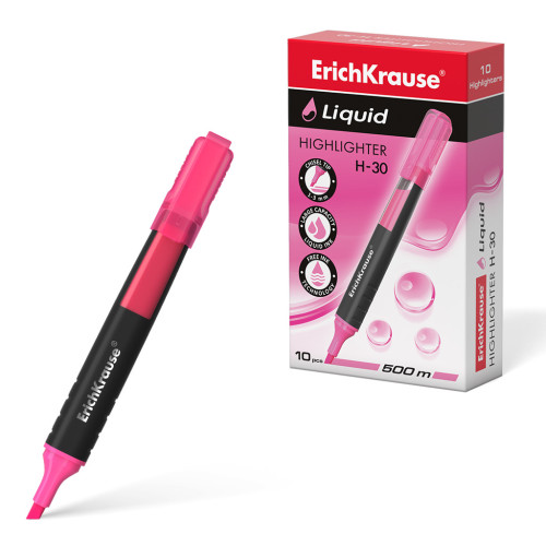ERICH KRAUSE - MARCADOR FLUORESCENTE LIQUID H-30 ROSA ERICHKRAUSE (Ref.47975)