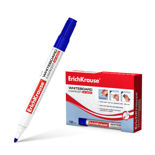 ERICH KRAUSE - MARCADOR PIZARRA BLANCA W-500 AZUL (Ref.12846)