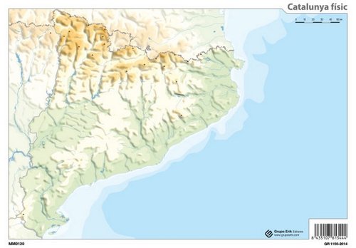 ERIK - MAPA MUDO COLOR FISICO CATALUNYA (Ref.MM0120)