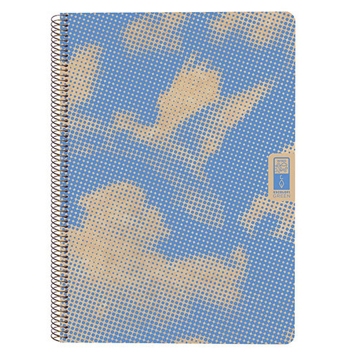 ESCOLOFI - CUADERNO ESPIRAL DIN-A4 RECICLADO FSC 80 HOJAS 80G. CUADRÍCULA 5X5. 4 ELEMENTS - AIR (Ref.130100300)