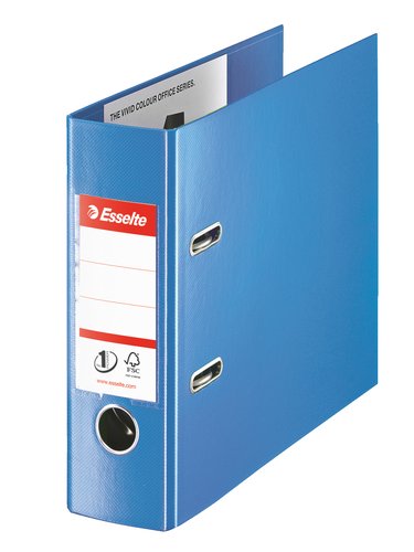 ESSELTE - ARCHIVADOR palanca PLASTICO ENCOLADO con RADO A5 PROLONGADO 75mm AZUL (46079) (Ref.468950)
