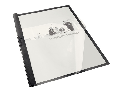 ESSELTE - DOSSIER CLIP PVC CLIP FILE A4 pinza METAL 60h NEGRO (Ref.563800)