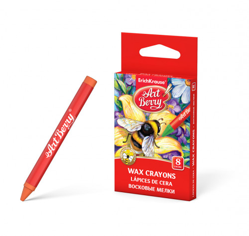 ESTUCHE DE CERAS DE PLÁSTICO 8 COLORES ARTBERRY (Ref.34929)