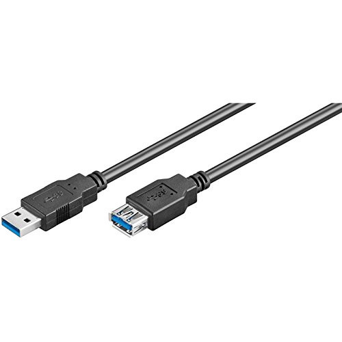 EWENT - EW-100203-030-N-P cable USB 3 m USB 3.2 Gen 1 (3.1 Gen 1) USB A Negro (Ref.EC1009)