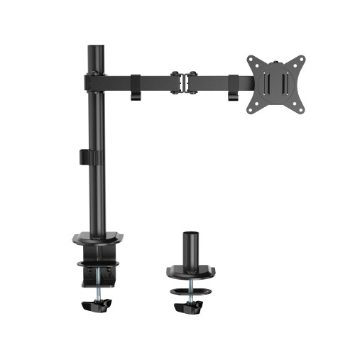 EWENT - soporte para monitor 68,6 cm (27") Abrazadera Negro (Ref.EW1510)
