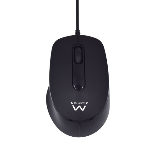 EWENT - ratón Ambidextro USB tipo A Óptico 1000 DPI (Ref.EW3159)