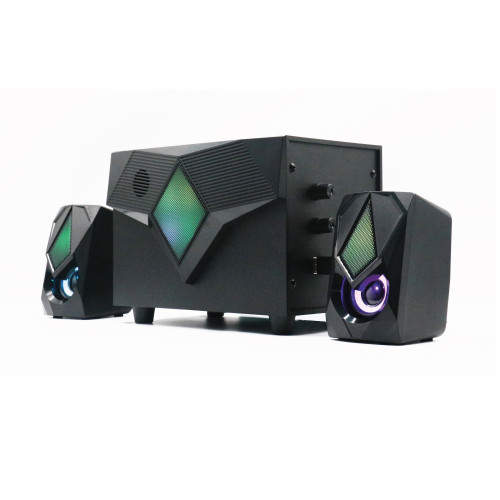 EWENT - conjunto de altavoces 11 W Negro 2.1 canales (Ref.EW3526)