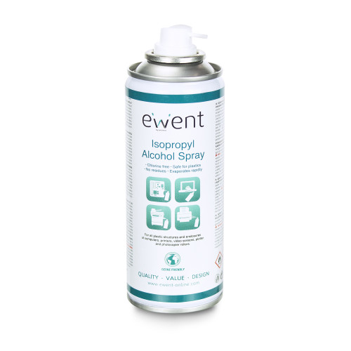 EWENT - kit de limpieza para computadora Impresora Espray para limpieza de equipos 200 ml (Ref.EW5613)