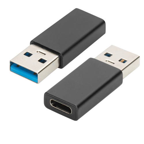 EWENT - cable gender changer USB Type-A USB Tipo C Negro (Ref.EW9650)