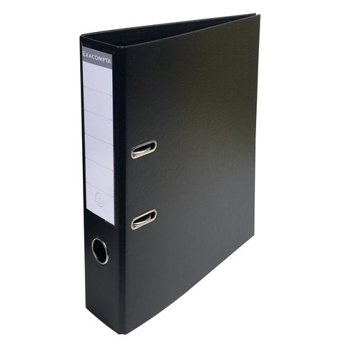 EXACOMPTA - ARCHIVADOR palanca FORRADO PVC RADO A4 70mm NEGRO (Ref.53741E)