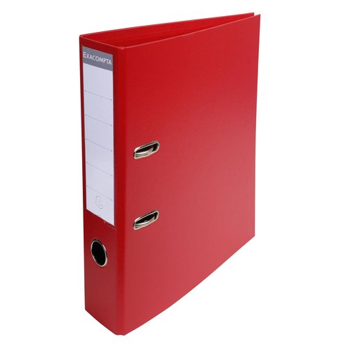 EXACOMPTA - ARCHIVADOR palanca FORRADO PVC RADO A4 70mm ROJO (Ref.53745E)