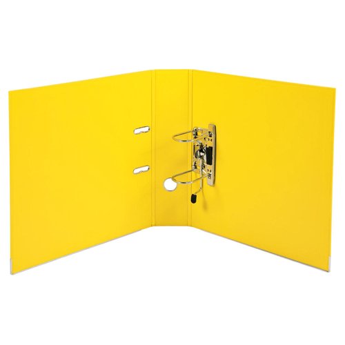 EXACOMPTA - ARCHIVADOR palanca PREM TOUCH FORRADO PP RADO A4+ 80mm AMARILLO (Ref.53349E)