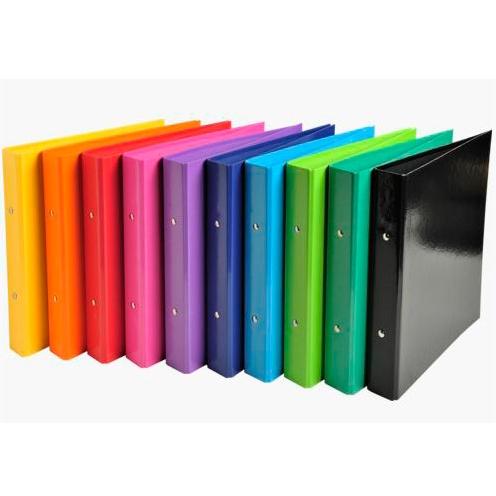 EXACOMPTA - CARPETA 2 ANILLAS 25MM IDERAMA A5 CARTÓN FORRADO EN PAPEL COLORES SURTIDOS (Ref.51029E)