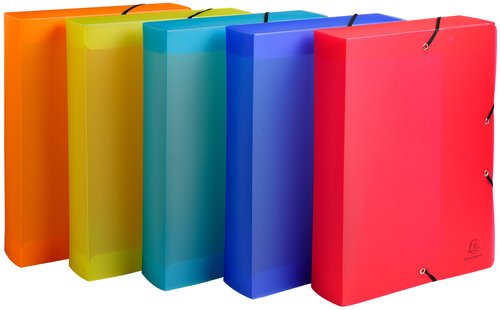 EXACOMPTA - CARPETA de PROYECTOS LINICOLOR PP A4 GOMAS 6 cm SURTIDO (5 col.) (Ref.5987E)