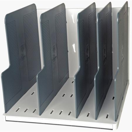 EXACOMPTA - MODULOTOP CLASIFICADOR VERTICAL CON 5 SEPARADORES A4+ GRIS CLARO/GRIS RATÓN (Ref.390740D)