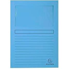 EXACOMPTA - SUBCARPETA A4 FOREVER CON VENTANA AZUL CLARO 120GR -100U- (Ref.50106E)
