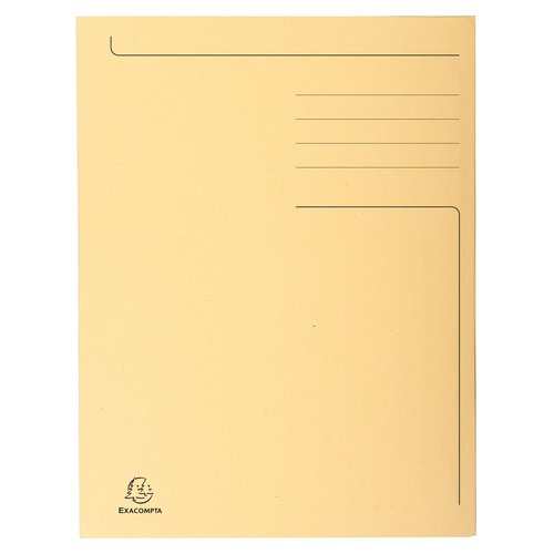 EXACOMPTA - SUBCARPETA FOREVER 3 SOLAPA 280g A4 CREMA CLARO PAQUETE de 50 (Ref.448002E)