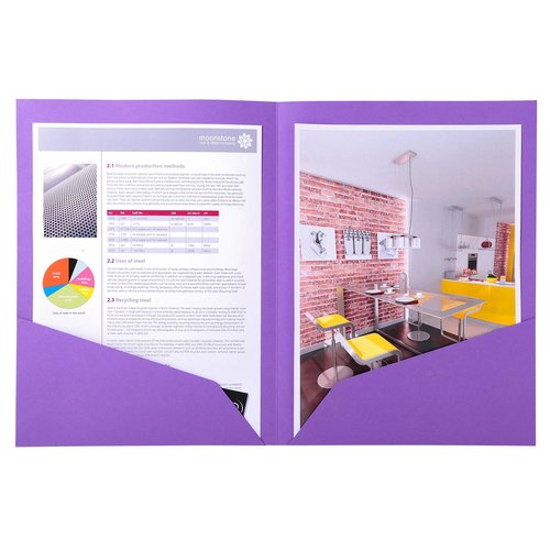 EXACOMPTA - SUBCARPETA ROCK´S DOBLE 210g A4 VIOLIN PAQUETE de 25 (Ref.415007E)