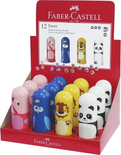 FABER CASTELL - AFILABORRA ANIMALES EXPOSITOR de 12 (Ref.583513)