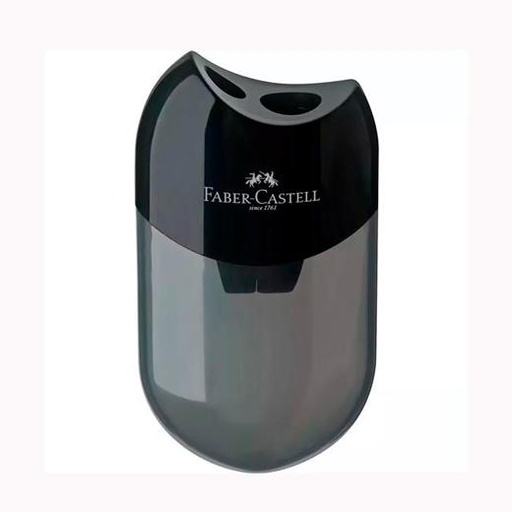 FABER CASTELL - Sacapuntas/Afilalapices DOBLE NEGRO -12U- (Ref.183500)