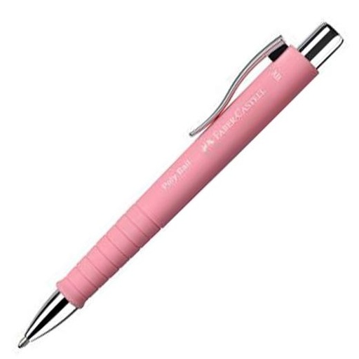 FABER CASTELL - BOLÍGRAFO POLY BALL XB ROSA -5U- (Ref.241127)