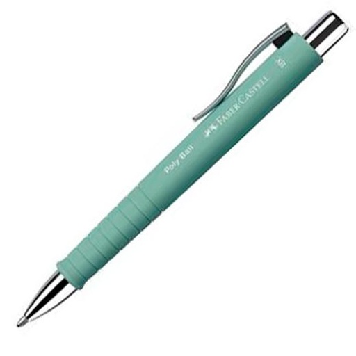 FABER CASTELL - BOLÍGRAFO POLY BALL XB VERDE MENTA -5U- (Ref.241165)