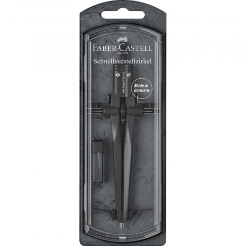 FABER CASTELL - COMPAS STREAM 2019 PIEDRA NEGRA AJUSTE RAPIDO (Ref.174530)