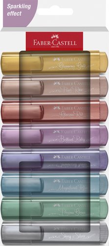 FABER CASTELL - FABER - CASTELL MARCADOR TEXTLINER 46 CREATIVE STUDIO SURTIDO METÁLICO -8U- (Ref.154625)