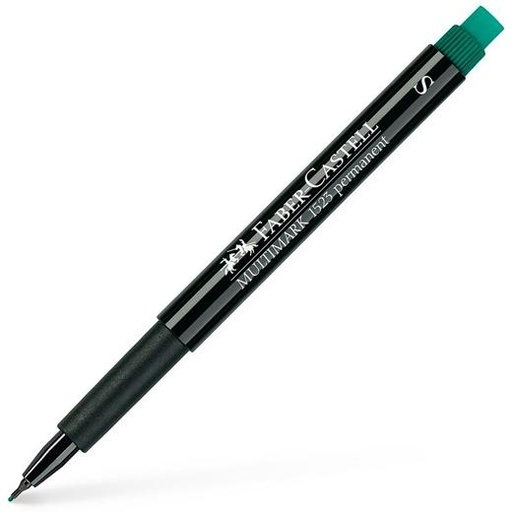 FABER CASTELL - FABER - CASTELL ROTULADOR PERMANENTE MULTIMARK PUNTA SUPER FINA VERDE -10 UNIDADES- (Ref.152363)