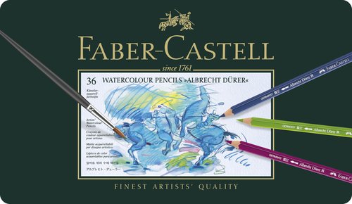 FABER CASTELL - LAPICES ACUARELABLES ALBRECHT DÜRER estuche METAL de 36 (Ref.117536)