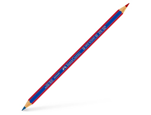 FABER CASTELL - LAPICES BICOLOR FINO 2160-RB HEXAGONAL ROJO/AZUL BLISTER DE 2 UNIDADES (Ref.100-102-371)