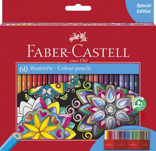 FABER CASTELL - LAPICES de COLORES estuche de 60 (Ref.111260)