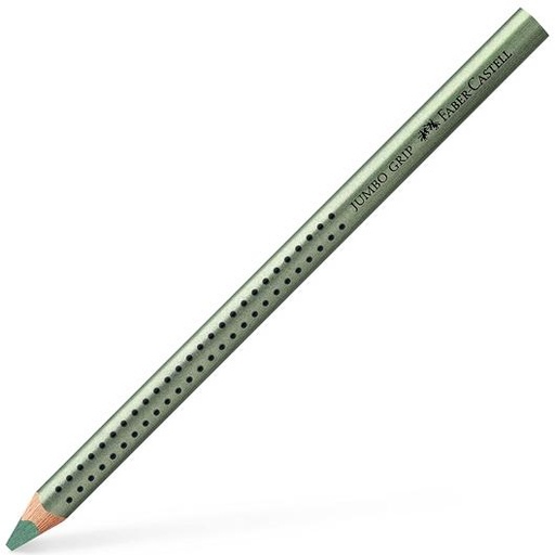 FABER CASTELL - LÁPICES DE COLORES JUMBO GRIP METALLIC VERDE METÁLICO -12U- (Ref.110985)